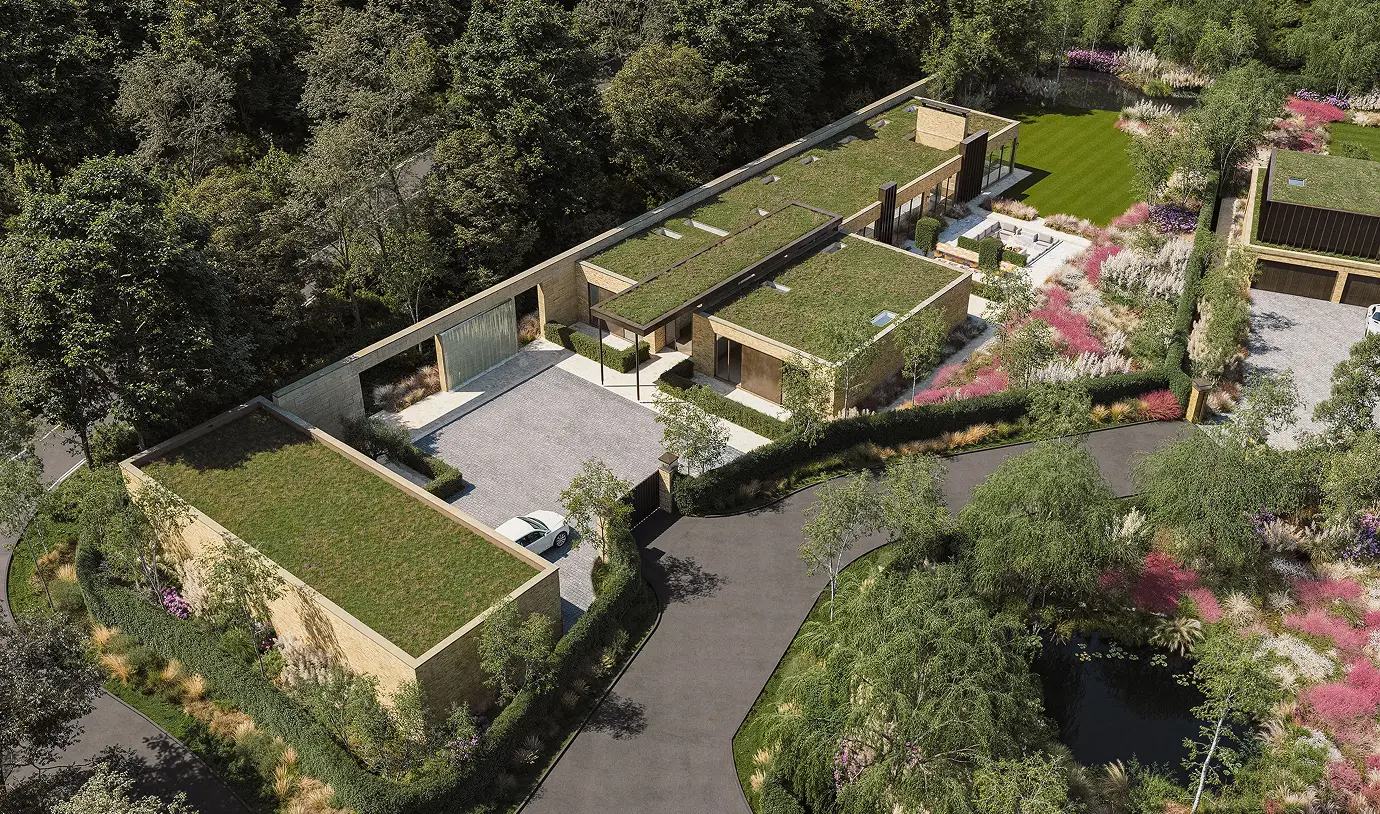 The Santuary Aerial Rear View